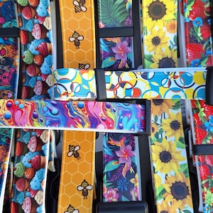 Printed Biothane Dog Collar with Quick Release Buckle – Made to Order UV Printed Biothane Custom Design Collars image 3