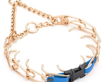 Custom Biothane Sprenger Prong Collar with Metal Quick Release Buckle – Curogan, Two O-Rings, Pinch Dog Training Collars