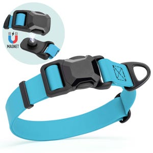 Magnetic Buckle Waterproof Dog Collar | Biothane 3/4” and 1” Width | Made in USA