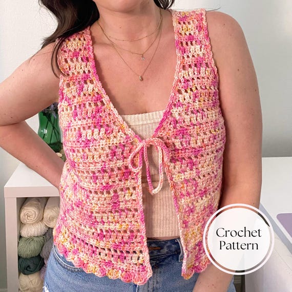 Crochet Vest Pattern | Summer Treat Vest | Made to Measure