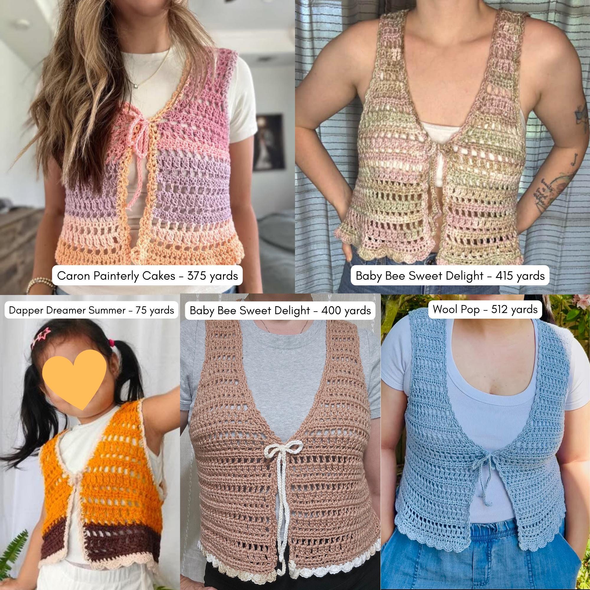 【tyn.TGOR】Hand crochet\"MUSUBI\"vest 2024 S/S Hand crochet 