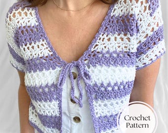 Crochet Top Pattern: Moonlit Meadow Top, Advanced Beginner, Made-to-Measure