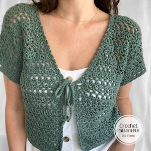 Patrón de top de ganchillo: Top Pradera Iluminada por la Luna, hecho a medida, para principiantes con cierta experiencia.