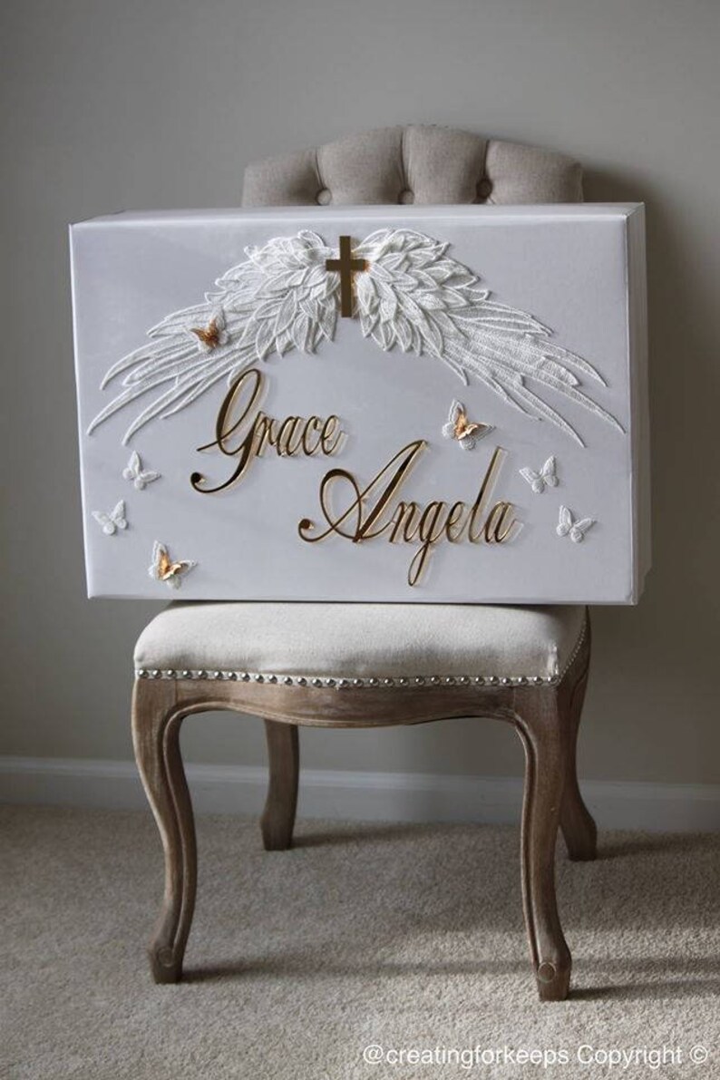 Christening Keepsake Box Christening Box New Baby Gift Etsy