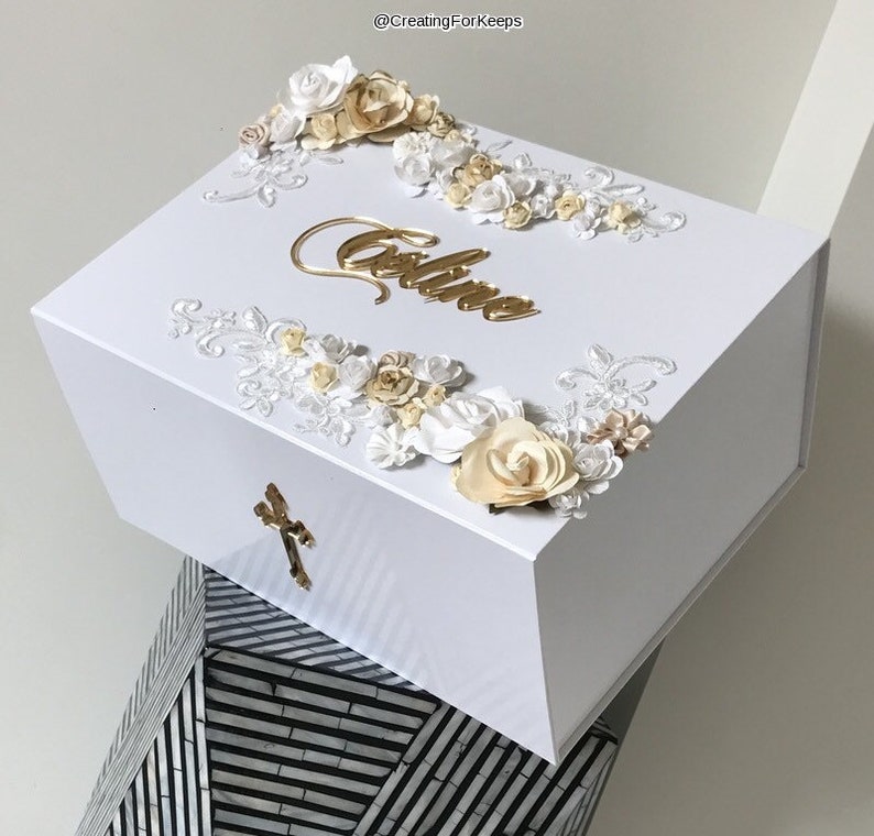 Christening Keepsake Box Christening Box New Baby Gift Etsy