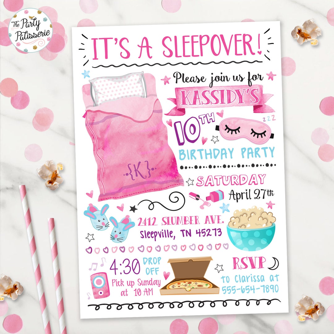 free-printable-customizable-sleepover