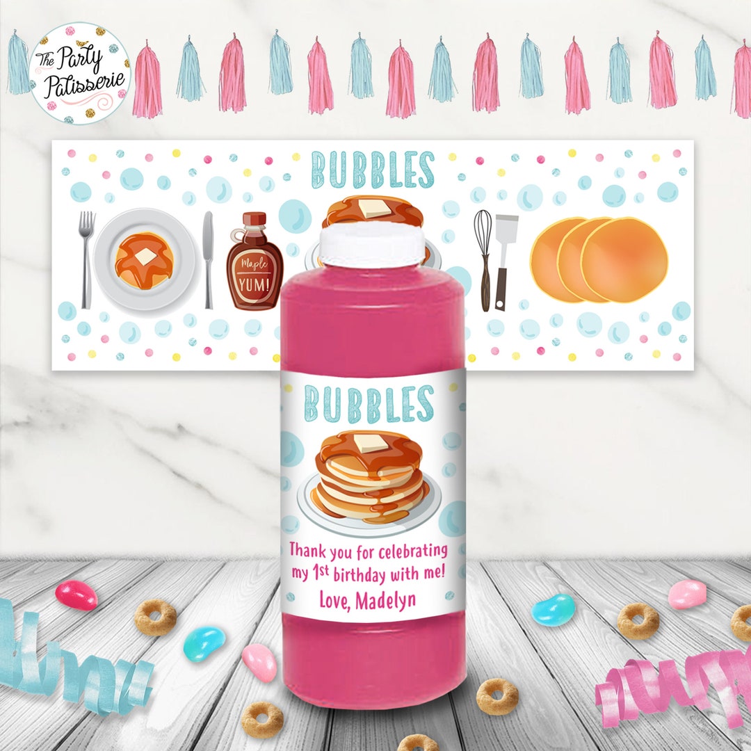 PERSONALIZED Bubble Labels, Bubble Bottle Wrap, Instant Download ...