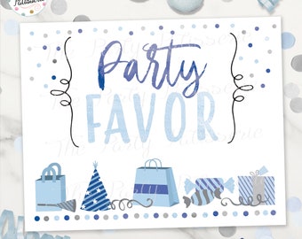 Favor Sign / Digital File / Printable / Favour Sign/ Pajama Party / Sleepover Party / Pancakes and Pajamas Party / Morning party