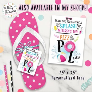 Pizza Pool Party Birthday Invitation, Pool Party, Digital File ...