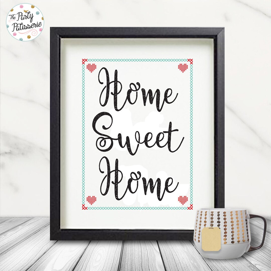 Home Sweet Home Printable Art - INSTANT DOWNLOAD! - Etsy