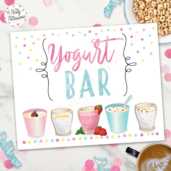 Yogurt Bar Sign