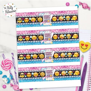 EMOJI Water Bottle Labels / Glitter / Doodle / Instant Download ...
