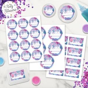 Slime Party Slime Name Labels, Instant Download, Digital File, Printable, Slime Party, Slime Making Party, Slime Labels