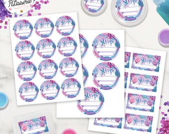 SLIME Birthday Party Printable Decorations Girl Slime - Etsy