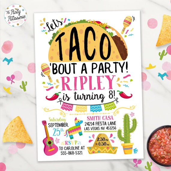 Free Taco Party Invitation Template