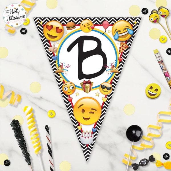 Happy Birthday Emoji Banner - Etsy