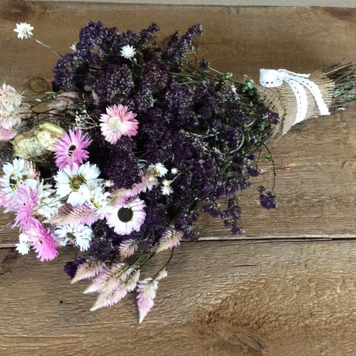 Dried Flower Bouquet Etsy