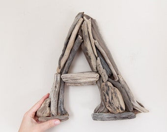 Driftwood Letter A, Lake Erie Driftwood, Wood Letter for Wall, Natural Home Decor, Rustic Home Decor, Farmhouse Decor