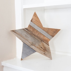 Rustic Home Decor, Farmhouse Decor, Wood Star, Wall Decor, Reclaimed ...