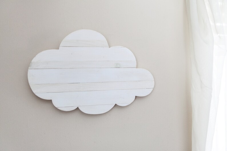 White Cloud Wood Wall Decor Cloud for Wall Wooden Cloud Etsy