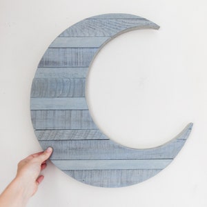 Moon Wall Decor, Gray Moon