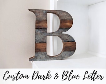 Entryway Decor, Wood Letter, Wall Decor, Farmhouse Decor, Rustic Home Decor, Monogram Letter, Entryway Decor, Gift for Him, Wall Letter