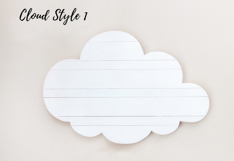 White Wood Cloud for Wall Adventure Nursery Decor Cloud Wall Etsy