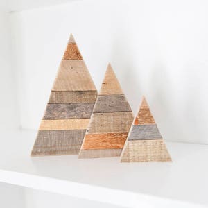 Rustic Home Decor, Mountain Decor, Wood Tree, Woodland Nursery Decor, Shelf Decor, Mountain Set, Travel Gift, Adventure, Nature Decor