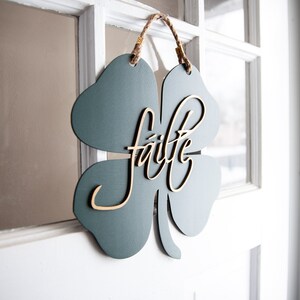 Fáilte, Irish Welcome Sign, St. Pattys Door Decor, Shamrock Door Hanger ...