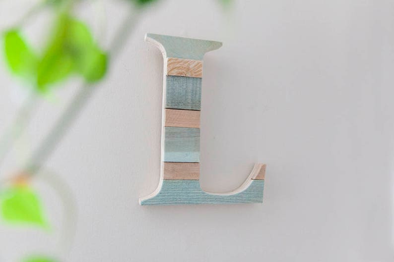 Farmhouse Decor, Rustic Home Decor, Woodland Nursery, Baby Boy Decor, Wood letter, Wall Letter, Cottage Decor, Beach Decor, Nursery Decor, image 5