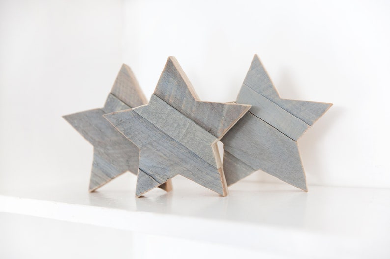 Boho Decor, Star, Gray Star for Wall, Star Wall Art, Gray Decor, Wooden Star, Celestial Decor image 3