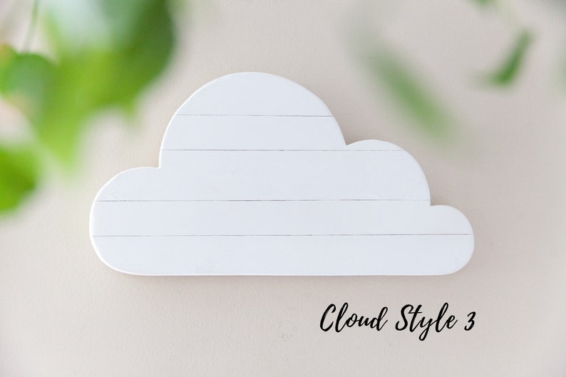 White Cloud Wood Wall Decor Cloud for Wall Wooden Cloud Etsy