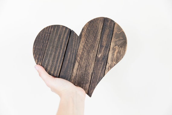 Wood Heart, Entryway Decor, Wooden Hearts, Rustic Wall Decor, Farmhouse Decor, Room Decor, Gallery Wall, Reclaimed Wood Art, Valentines Day