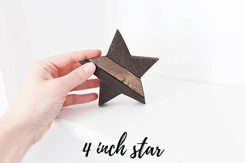 Rustic Home Decor, Farmhouse Decor, Wood Star, Country Home Decor, Reclaimed Wood, Wall Room Decor, Wooden Star Decor Extra Small - 4 inch