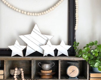 Star Decor, White Star Wall Decor, Wooden Star Decoration, Nursery Decor, Reclaimed Wood Art