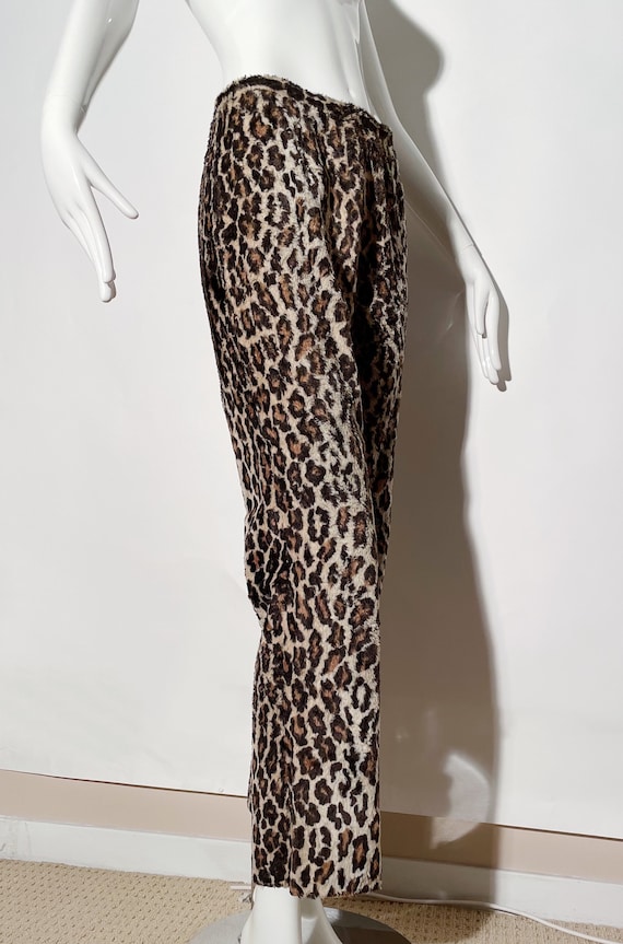 Dolce & Gabbana Fuzzy Leopard Print Pants - image 3