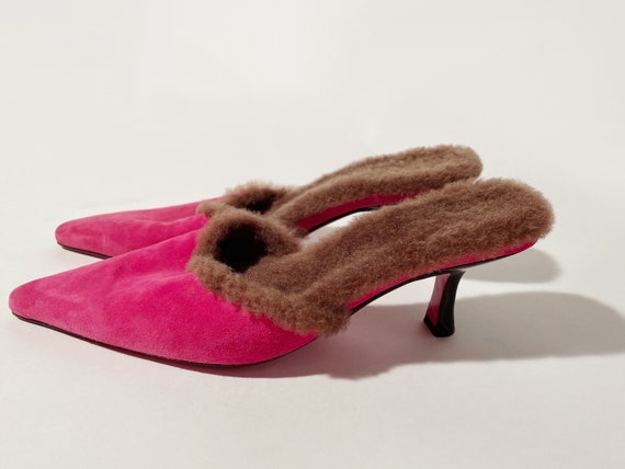 pumps mit fell gefüttert