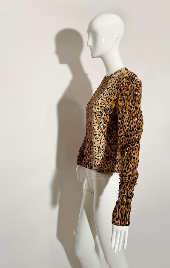 Norma Kamali Leopard Blouse - image 2