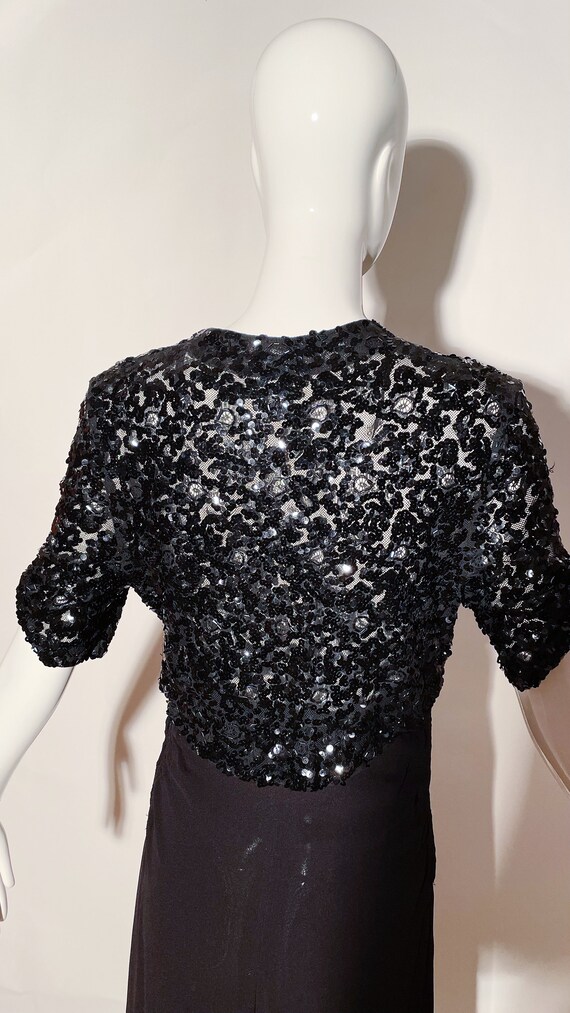 Vintage 1930's Sequin Maxi Dress - image 4