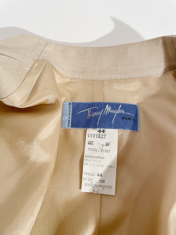 Thierry Mugler Creme Blazer - image 7