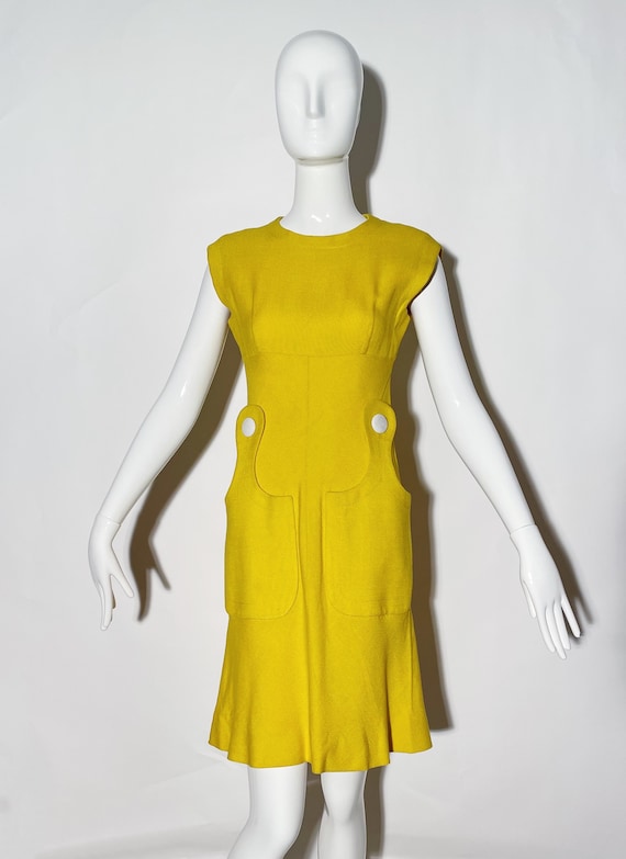 Pierre Cardin Yellow Mod dress