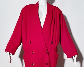 Norma Kamali Red Blazer Dress