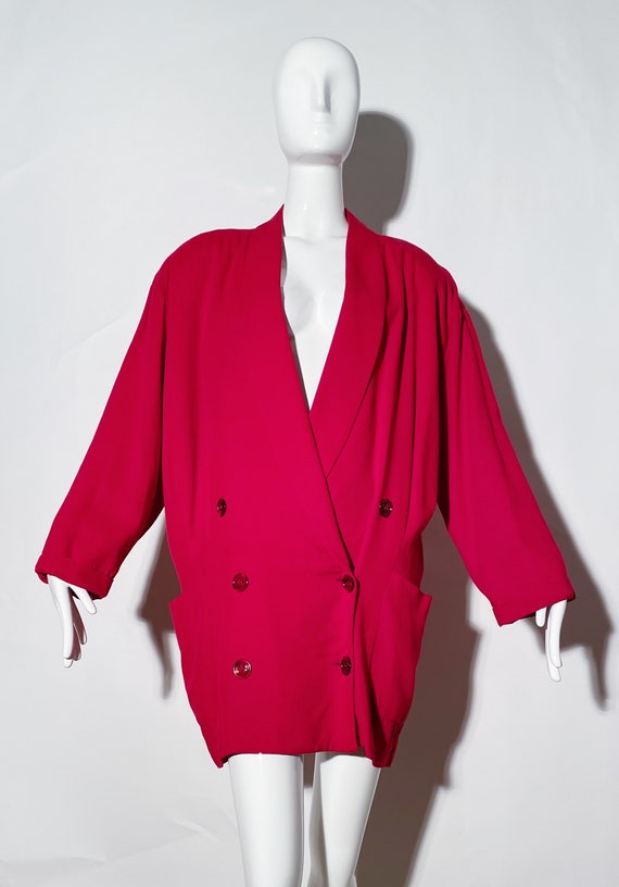 Norma Kamali Red Blazer Dress