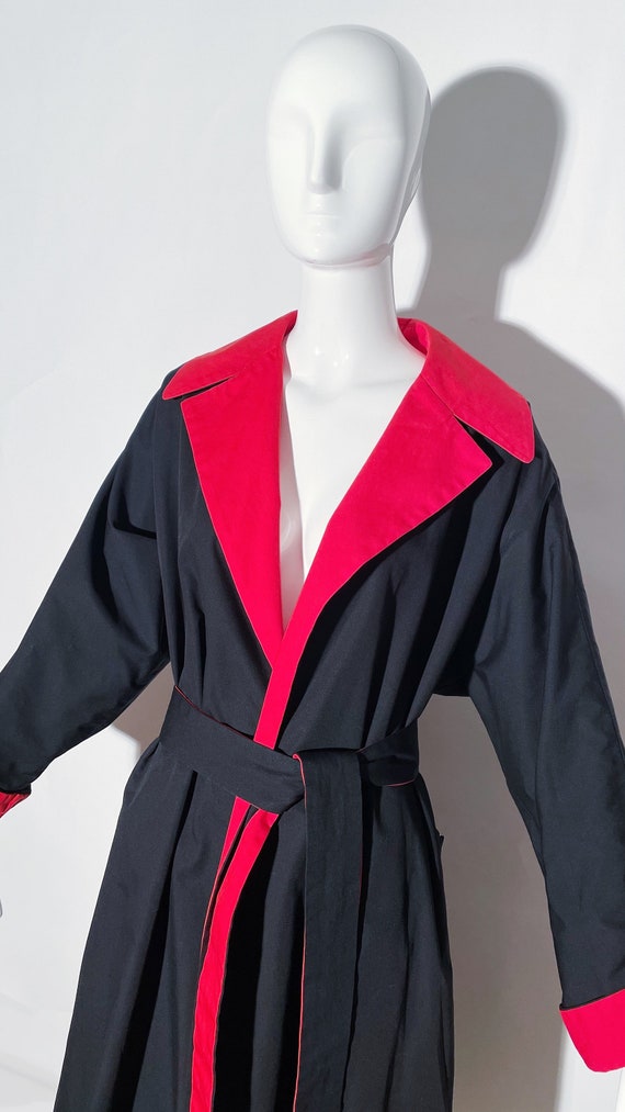 Pauline Trigere Reversible Belted Trench Coat - image 3