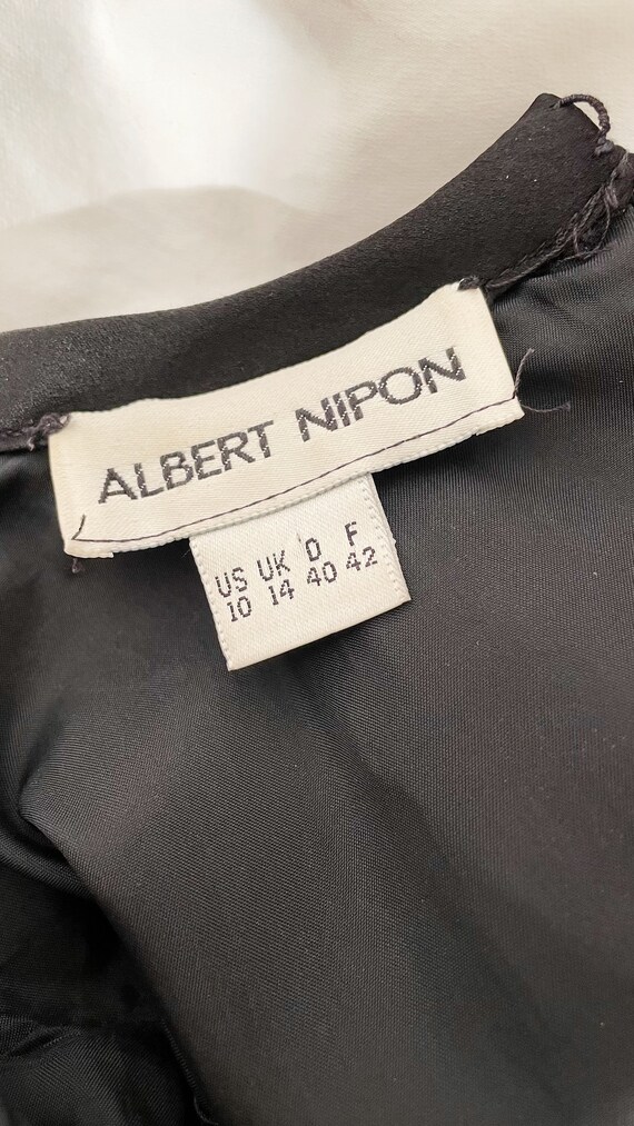 Albert Nipon Velvet Bow Dress - image 8