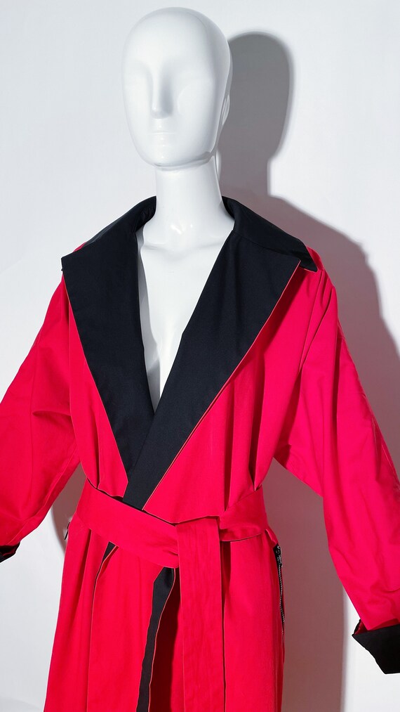 Pauline Trigere Reversible Belted Trench Coat - image 7