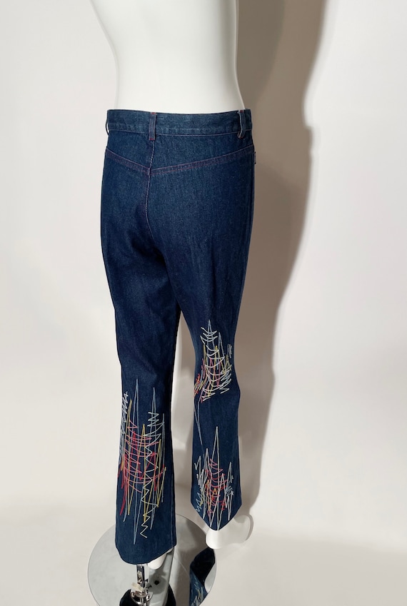 Moschino Embroidered Jeans - image 3