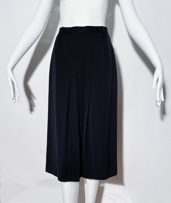 Valentino Black Pleated Skirt