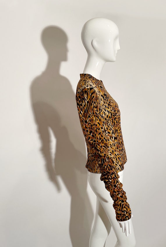 Norma Kamali Leopard Blouse - image 5