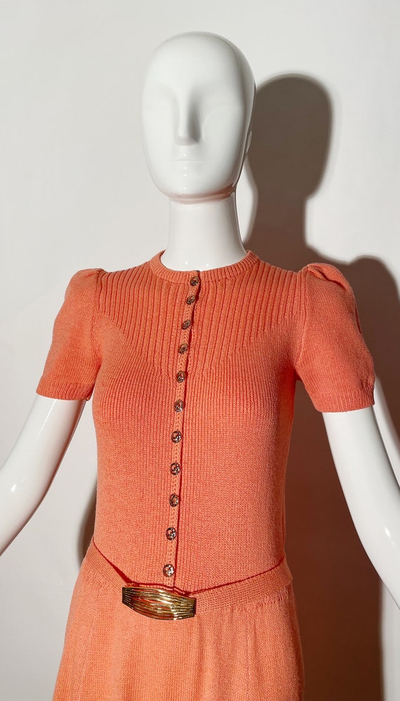 St.John Knit Belted Dress - image 4